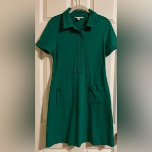 Banana Republic pretty green short sleeve dress. Size 6
